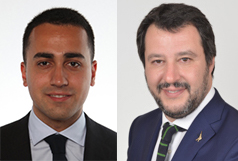 autoclaque e autogol, Luigi Di Maio e Matteo Salvini
