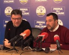 Giancarlo Giorgetti e Matteo Salvini