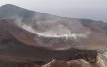 vulcano, emissioni di gas da Vulcano