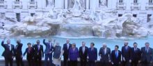 G20, I capi di governo del G20 alla Fontana di Trevi