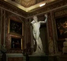 Via Salaria, Il Satiro Danzante alla Galleria Borghese