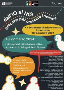 Dall’io al noi, Locandina dell'azione nelle scuole contro il razzismo