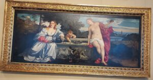 Bordello, Amor Sacro e Amor Profano di Tiziano Vecellio. Galleria Borghese, Roma