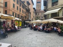 Mortadella, Un ristorante nel centro storico di Bologna