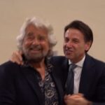 Grillo licenziato, Beppe Grillo e Giuseppe Conte